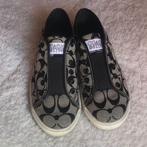 Coach Canvas Slip-On Sneakers